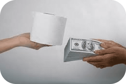 1 ano de papel higiênico pros noivos
